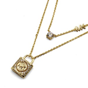 【新品未使用正規品】MICHAEL KORS マイケルコース MKC1630AN710 LOCK DL NK GLF NECKLACE ネックレス レディース ゴールド