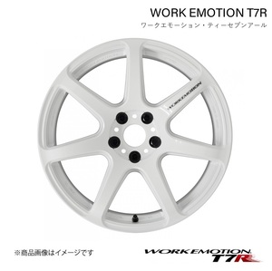 WORK EMOTION T7R スズキ スイフト スポーツ CBA-ZC33S 1ピース ホイール 1本【17×7J 5-114.3 INSET47 ホワイト】