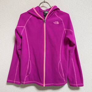 THE NORTH FACE ノースフェイス ジップアップ フリースジャケット パーカー ピンク 子供服 ガールズ サイズ 14/16 LG ＊60