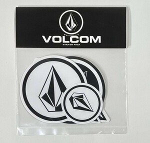 VOLCOM ボルコム D6711499BWH① ステッカー StickerPack 5枚入り ストーンロゴ StoneLogo シール 5sheets ヴォルコム 新品 即決 送料無料