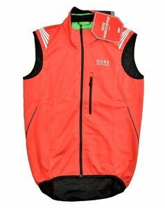 GORE BIKE WEAR★ゴア Element Windstopper Soft Shell ベスト size:M(Asia) レッド