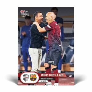 Topps Now Iniesta イニエスタ ジャビ 限定発売 トレーディングカード 引退 サッカー スペイン バルセロナ ヴィッセル神戸 Jリーグ 日本