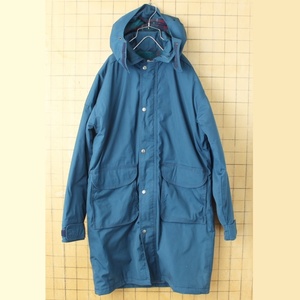 80s 90s USA製 Woolrich ウールリッチ マウンテンパーカー ジャケット ネイビー ブルー メンズS ウールライナー アメリカ古着