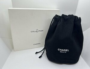 美品　CHANEL　シャネル　ポーチ　ミニ巾着　プールバッグ　黒　ブラック　ノベルティ　☆ｃ２１５