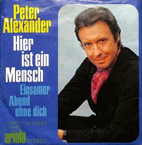 C00195442/EP/Peter Alexander「Hier Ist Ein Mensch(1970年：14-750-AT)」