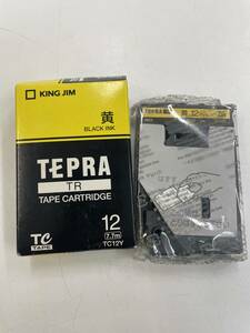 上6934 新品 KING JIM キングジム TEPRA PRO テプラテープ 黄 黒インク 12mm 長さ7.7ｍ TC12Y