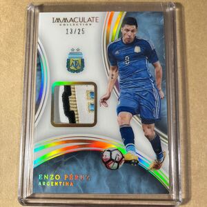 2017 panini immaculate collection prime materials enzo perez エンソ ペレス アルゼンチン エンプレム レアパッチ