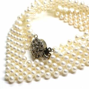 《本真珠ネックレス》S 35.1g 約38cm ジュエリー pearl necklace jewelry DA5/DB0