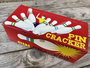 当時物 新品未使用 pin cracker パーティー クラッカー パーティーグッズ ボーリング ピン 駄菓子屋 昭和レトロ レトログッズ ビンテージ