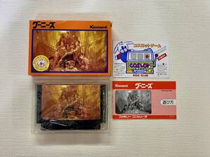 FC 美品　グーニーズ　箱説付き　珍品　レア　ファミコン