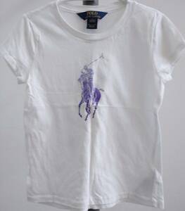 POLO Ralph Lauren キッズ ビッグポニーTシャツ ホワイト サイズ6 120cm ポロ ラルフローレン