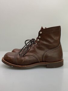 RED WING◆レースアップブーツ・アイアンレンジ/26.5cm/BRW/レザー