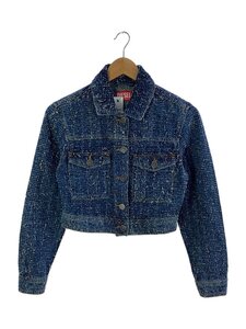 DIESEL◆Cropped jacket in boucle denim/Gジャン/XS/コットン/短丈/A14203//