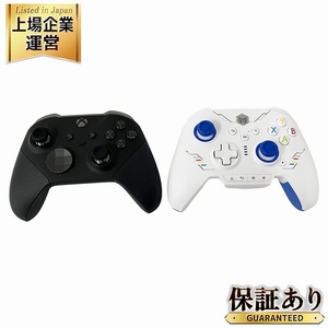 Microsoft XBOX FST-00009 1797 ELITE Series 2 /BIGBIG WON RAINBOW 2-SE ワイヤレス コントローラー 2点セット 中古 O9460867