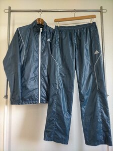 状態良好 ビッグサイズ adidas CLIMA PROOF アディダス 裏地メッシュ ウインドブレーカー 上下 セットアップ size-O 