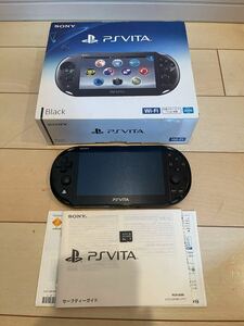 1円〜 即決　SONY ソニー PSVITA PlayStation Vita ヴィータ 箱説付 PCH-2000 ブラック 中古　本体