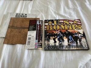 U.S. US Bombs Covert Action 国内盤CD 初回限定デジパック仕様 歌詞対訳解説付き rancid punk