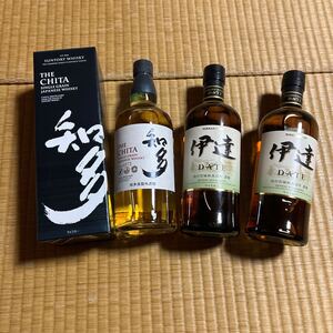 サントリー SUNTORY ニッカ WHISKY ウイスキー 知多 伊達　ダテ　だて　宮城峡　宮城限定　