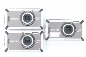 【3点】PENTAX ペンタックス Optio W80 コンパクト デジタル カメラ コンデジ ジャンク 43719-K