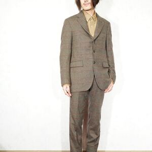 Loro Piana CHECK PATTERNED CASHMERE100% SET UP SUIT/ロロピアーナチェック柄カシミヤ100%セットアップスーツ