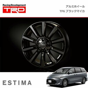 TRD アルミホイール TF6 ブラックマイカ 18インチ 1本 エスティマハイブリッド AHR20W 16/06～