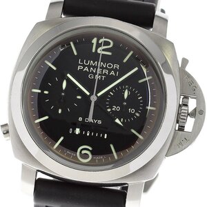 パネライ PANERAI PAM00275 ルミノール 8Days GMT クロノグラフ 手巻き メンズ 良品 箱付き_811024