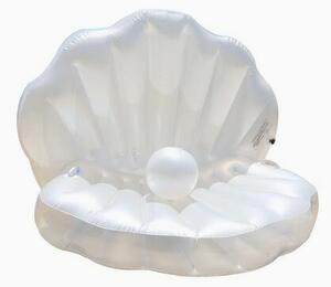 浮き輪真珠 パール フロート 貝殻 ビーチボール付き ウォーターハンモック 水泳リング 水のおもちゃ 浮動ベッド プールフロート 水遊び