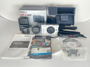 動作確認済み Panasonic DMC-GF2 ホワイト ミラーレス一眼カメラ デジタルカメラ レンズ 充電器 箱付属 パナソニック 1スタ 1円スタート