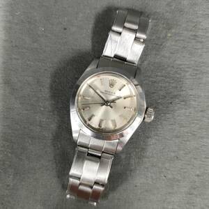 060322 261759 ROLEX ロレックス オイスターパーペチュアル 6718 シルバーカラー レディース 非稼働品