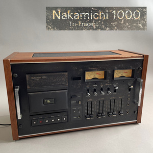 MS1686 一部動作確認 Nakamichi 1000 3HEAD CASSETTE SYSTEM カセットデッキ ジャンク扱い (検)ナカミチ 高級 オーディオ 