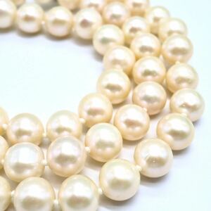 大珠!!《本真珠ネックレス&ブレスレット》 O 91.8g 45.0cm 19.5cm pearl jewelry bracelet パール ジュエリー DA0/DA5