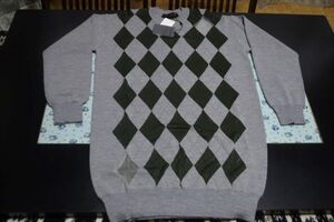 ALEXANDER WANG アレキサンダーワン Argyle Pattern Jumper Knit メリノウール レース アーガイル ワンピース ニット XS 未着用