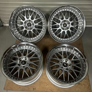 1円スタート！深リム！WORK vs-xx 18×9.5J+1 10.5J+1 Oディスク 114.3/5 4本 ② ワーク ドリフト 広島 buyee OK