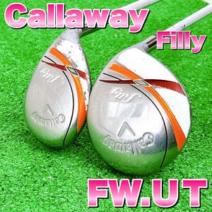 callaway キャロウェイ　Filly フィリー　FW　UT フェアウェイウッド　ユーティリティ　レディース　L ホワイト