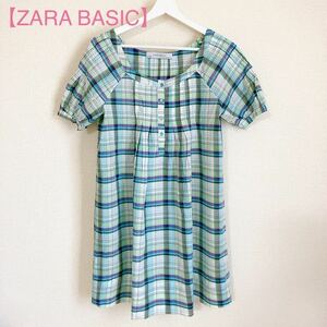 【ZARA BASIC ザラ】チェック柄チュニック