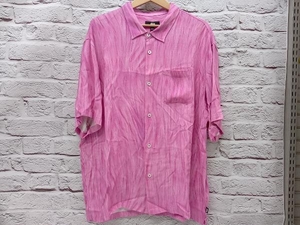 STUSSY ステューシー Fur Print Shirt 23s 半袖シャツ Lサイズ ピンク系 店舗受取可
