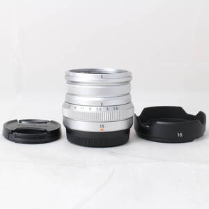 ★極上品★富士フイルム FUJIFILM X 交換レンズ フジノン 単焦点 広角 シルバー F XF 16mmF2.8 R WR S #6698