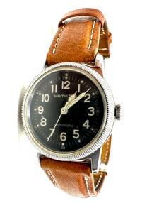 M：『稼働品』HAMILTON／ハミルトン　腕時計　9789 ヴィンテージ　自動巻　ボーイズ　メンズ　中古品　黒文字盤