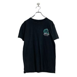 Empyre 半袖 プリント Tシャツ S ブラック バックプリント ブレーンデッド 古着卸 アメリカ仕入 a605-5993