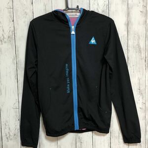 【le coq sportif golf】ルコック ゴルフ ゴルフウェア ジャケット ジップアップ パーカー 長袖 レディース Sサイズ ブラック 送料無料！