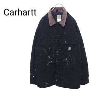 【Carhartt】コーデュロイ襟 トラディショナルコート ブラックA-2602