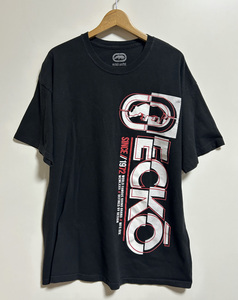 USA古着▽ECKO unltd エコー ブランドロゴ 半袖Tシャツ XL 黒 ブラック ビッグサイズ 大きいサイズ ビンテージ