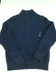 ●ＧＡＰ●新品●XS●紺●ギャップ●コットンニット●ジップアップ●3-2