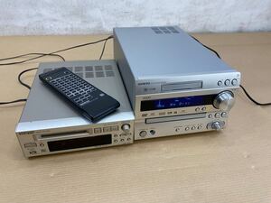 ONKYO DVD/MD チューナーアンプ FR-UN9 / オンキョー MDレコーダー MINIDISC MD-105X