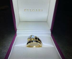 BVLGARI ブルガリ　セルペンティ　マザーオブパール　K18 PG ピンクゴールド　メンズ　レディース　リング　指輪　12号　13号　14号