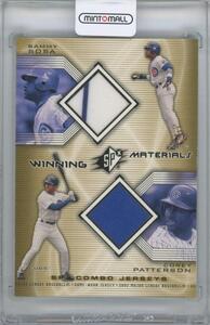 【SAMMY SOSA & COREY PATTERSON(Chicago Cubs)】2002 UD SPx Winning Materials 2-Player Jersey Combos 