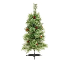 クリスマスツリー クリスマス飾り 北欧 おしゃれ 90cm オーナメント無し プレゼント OSJ クリスマスグッズ 松ぼっくり付 飾り ヨーロッパトウヒツリー 豊富な枝数 屋内 屋外