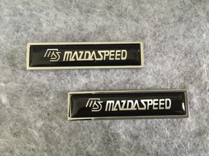 ★マツダ MS MAZDA SPEED★22★ ステッカー エンブレム デカール プレート スクラッチを隠す シール装飾 バッジステッカー 2枚セット