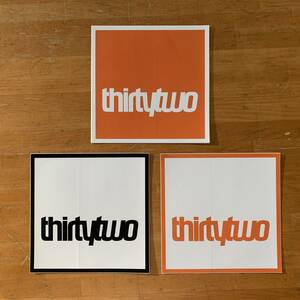 THIRTYTWO サーティーツー 【LOGO STICKER SET】 約15.5cm 新品正規 ステッカー（郵便送料込み）