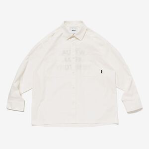 定価23100円　WTAPS 24AW REPO/LS/CTPL.BROADCLOTH WHITE Mサイズ　 SHIRT 